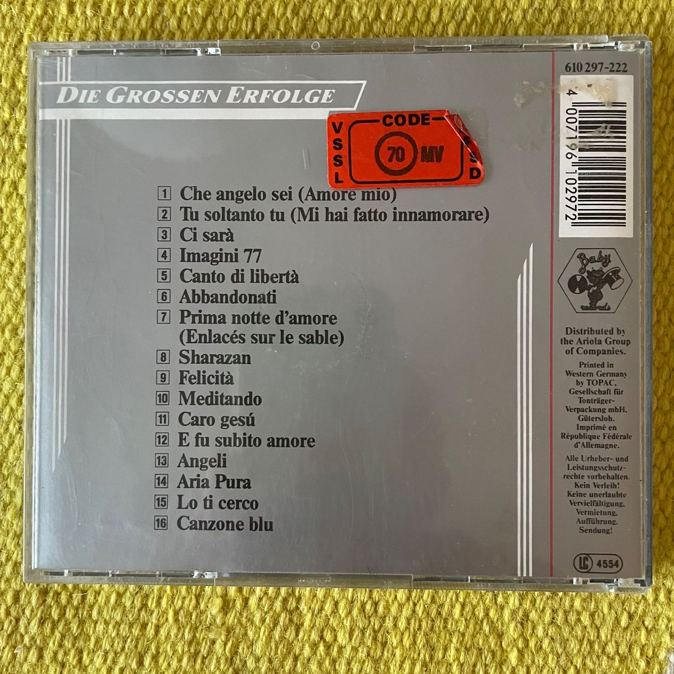 CD: AL BANO&ROMINA POWER-AMORE MIO – Usato da Rorschacherberg venduto da CD-Roli 1