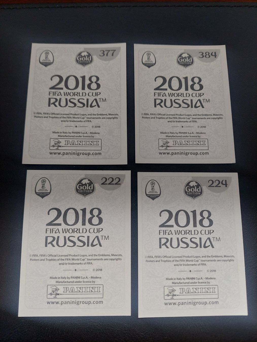Panini Carte collezionabili: RUSSIA 2018 - 4x stickers – Usato da Biel/Bienne venduto da Deboma 1