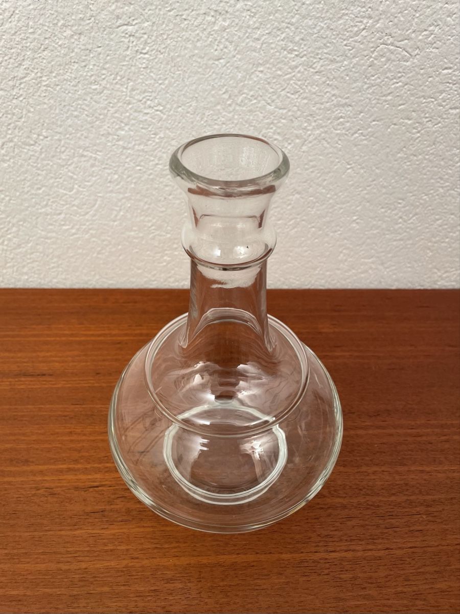 Caraffe: Vintage Glaskaraffe m. Steinlin Messing Stopfen Glas Karaffe – Usato da Zürich venduto da Vintagewiesel 5