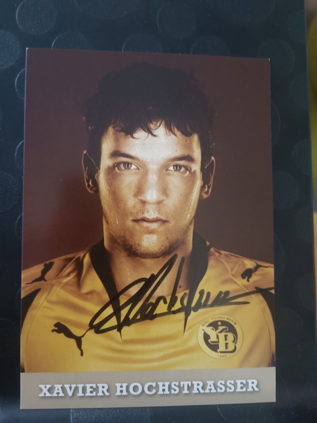Autografi: Xavier Hochstrasser - YB Bern - handsignierte Karte – Usato da Menziken venduto da Artographs