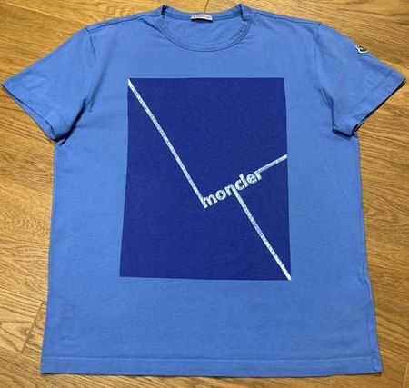 Originales «Moncler»-T-Shirt in Hellblau (XL)