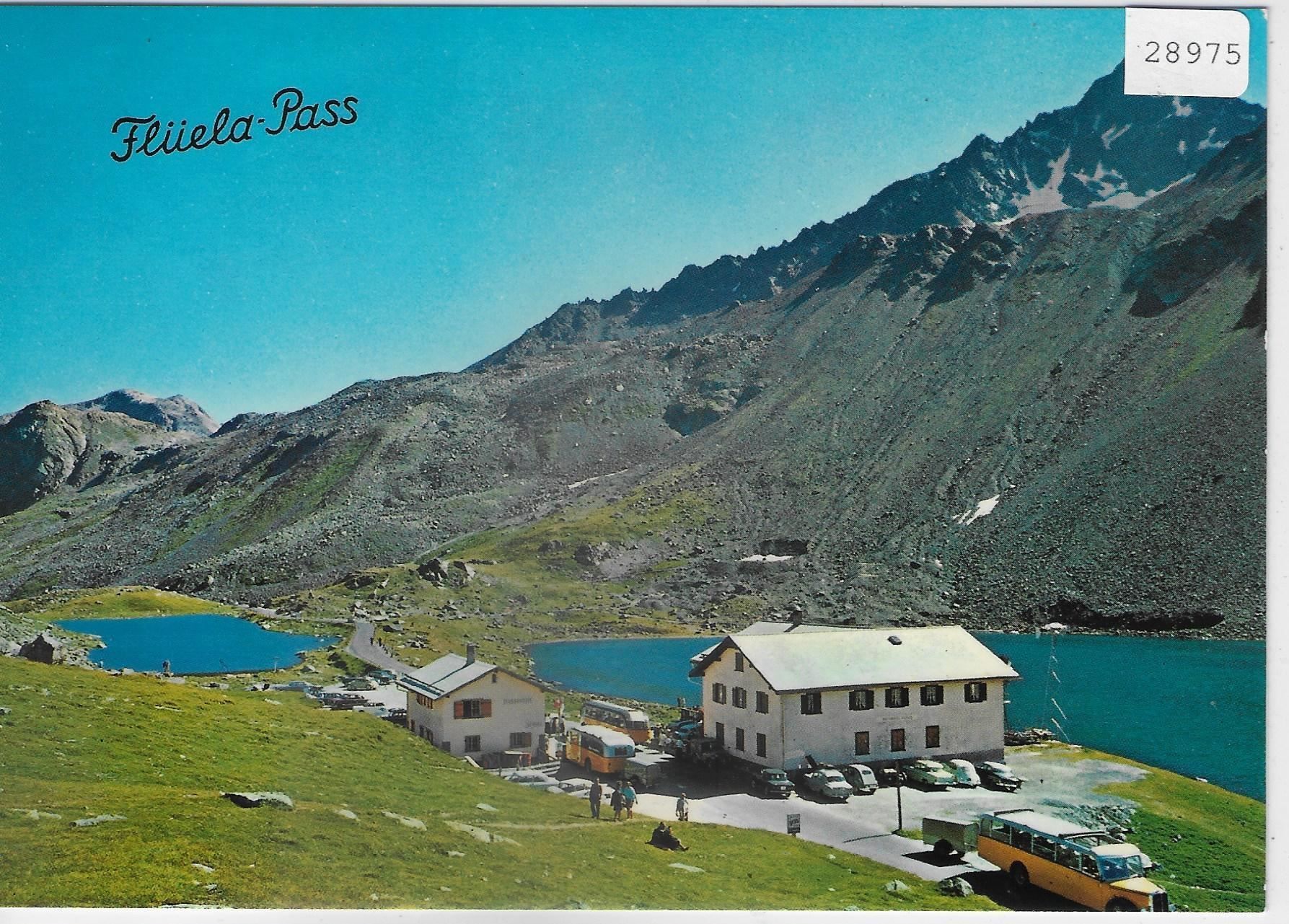 Cartes postales: Flüelapass mit Postauto – D'occasion à Ettingen par Kartenplanet