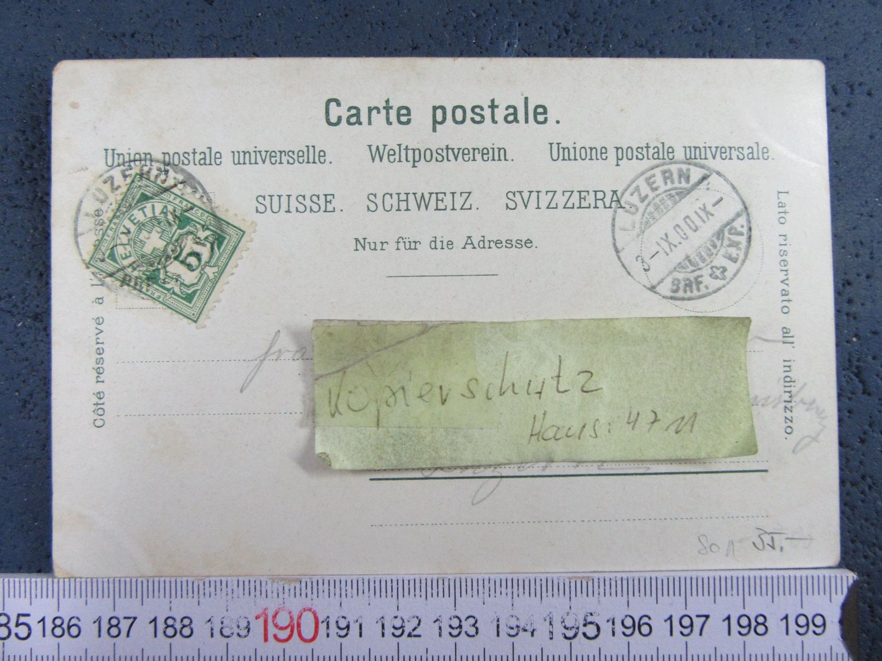 Ansichtskarten: SOLOTHURN 1900 SO AK – Gebraucht aus Ettingen von Hausi4711 1