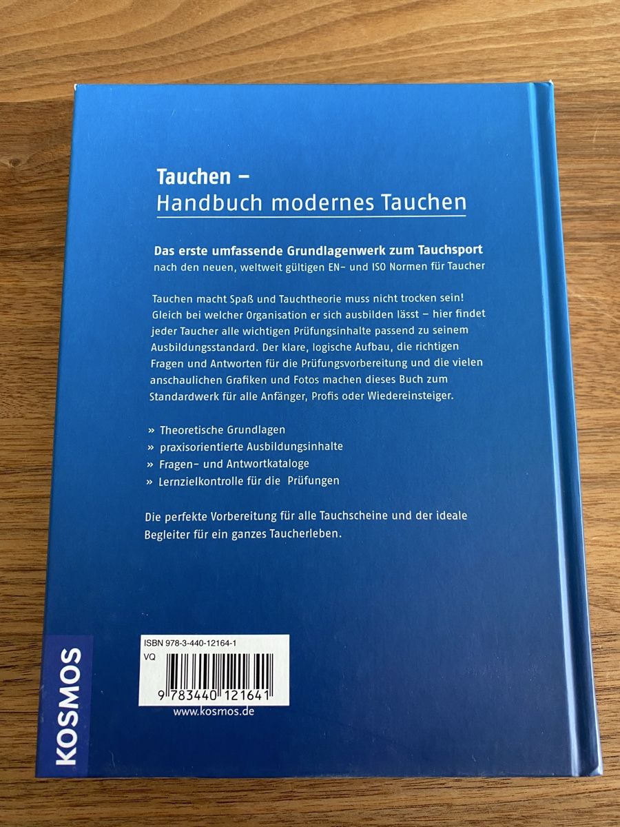 Bücher: Tauchen-Handbuch: Modernes Tauchen, Kosmos – Gebraucht aus Wiezikon b.Sirnach von talamona94 1