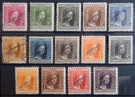 Luxemburg Dienst. Kat. 93-107 */gest. 1915