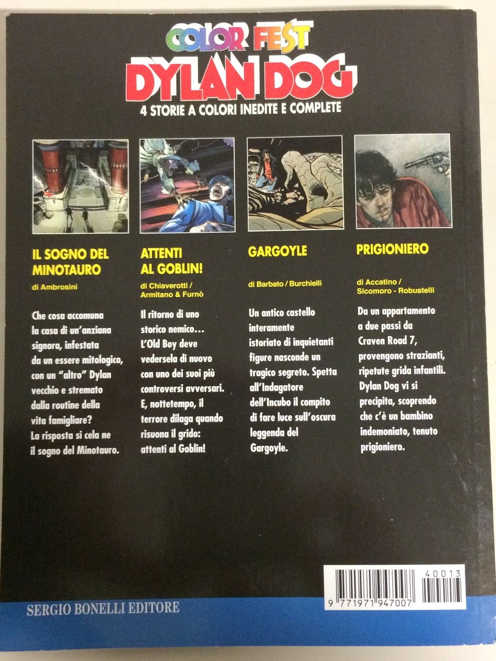 Comics: DYLAN DOG COLOR FEST # 13 Sergio Bonelli 4 storie complete‪ – Gebraucht aus Vezia von Aquarius_Age 1