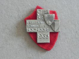 Abzeichen Kantonal Schwingfest Schwingen Hochdorf LU 1965