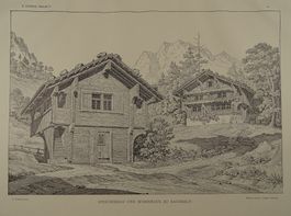 SACHSELN, SPEICHERBAU UND WOHNBAU, LICHTDRUCK 1897