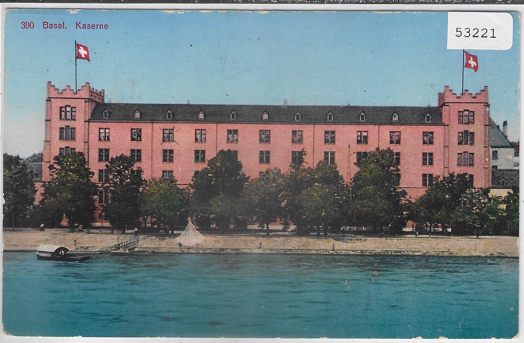 Cartoline postali: Basel - Kaserne - Litho – Usato da Ettingen venduto da Kartenplanet