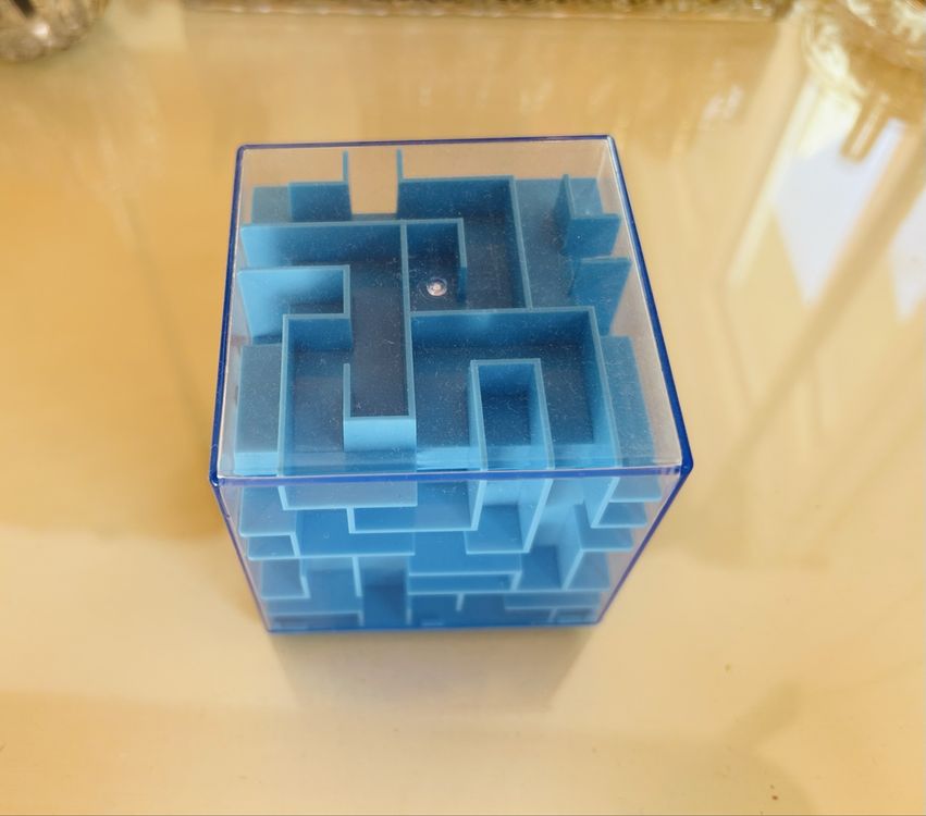 Cube Labyrinthe 3D à Bille | Puzzle Casse-tête En ABS | Pour Enfants Et Adultes, Développe Concentration Et Motricité