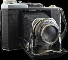 Antike Kodak Faltkamera mit Compur-Verschluss – ca. 1930