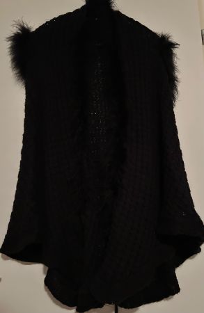 ***raffiniertes Gilet mit Flausch***Gr.L