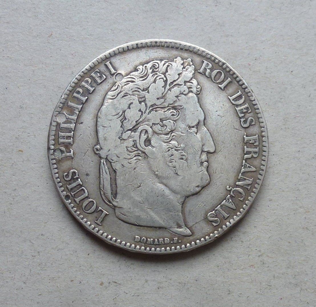 Tutti le monete: Frankreich ++ 5.- Francs 1838 MA – Usato da Walkringen venduto da Casablanca777 1