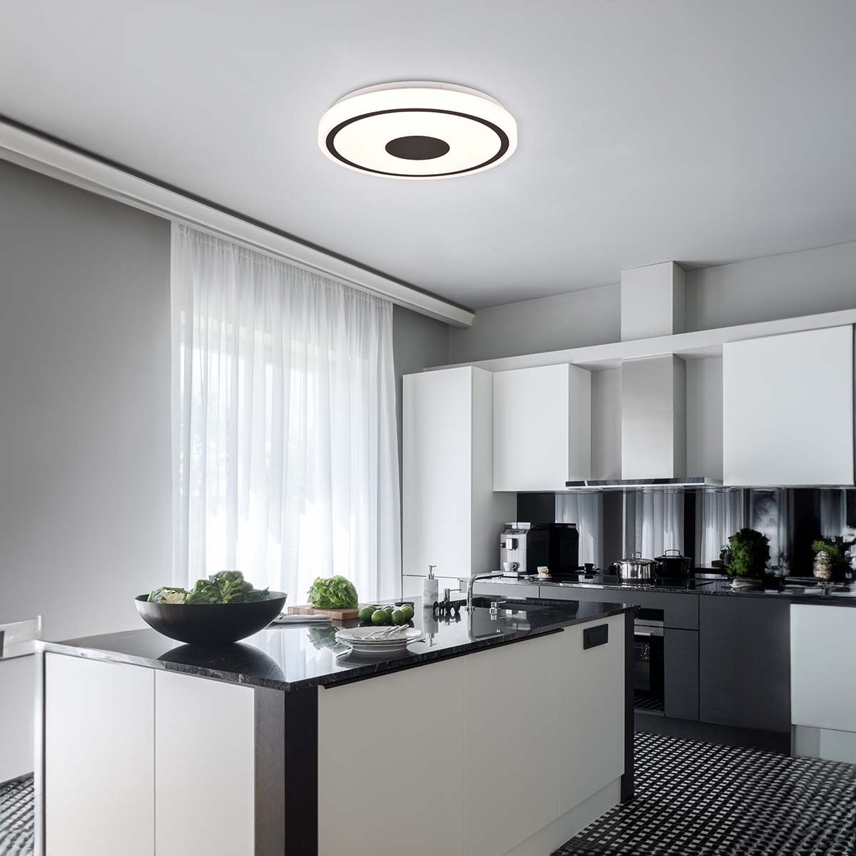 Lampadari & plafoniere: LED Deckenleuchte, Schwarz, 33 cm Ø – Nuovo (secondo la descrizione) da Kreuzlingen venduto da Smart-Light 1