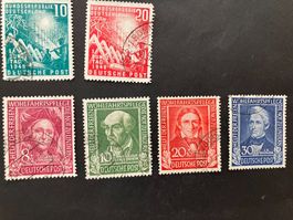 BRD 1949, Mi 111-12,117-120, KP 215.--