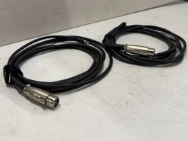 2x Cinch M auf XLR W  Kabel 3m (X1151)