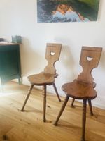 2 Stabellen- Holzstuhl