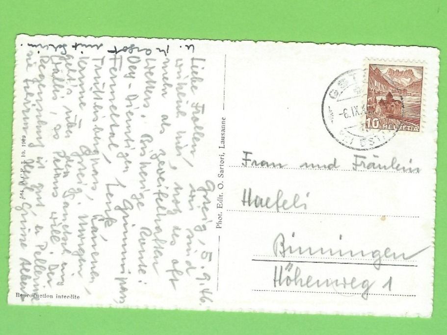 Cartoline postali: Gsteig – Nuovo (secondo la descrizione) da Zürich venduto da t24_de 1