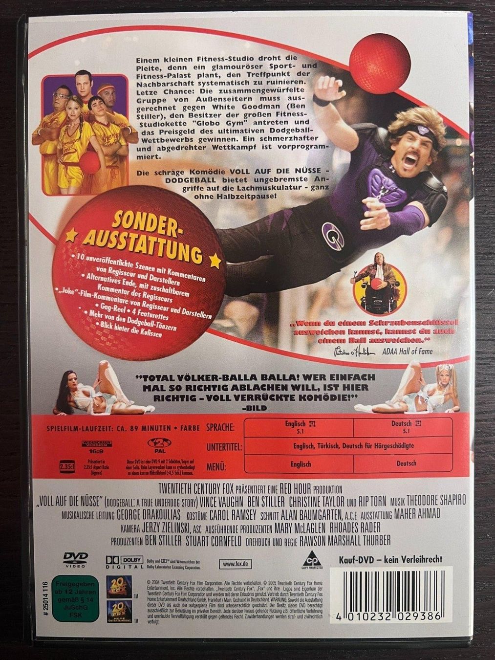 Tutti i DVDs: Voll auf die Nüsse Dodgeball – Usato da Zürich venduto da FilmFreunde 1
