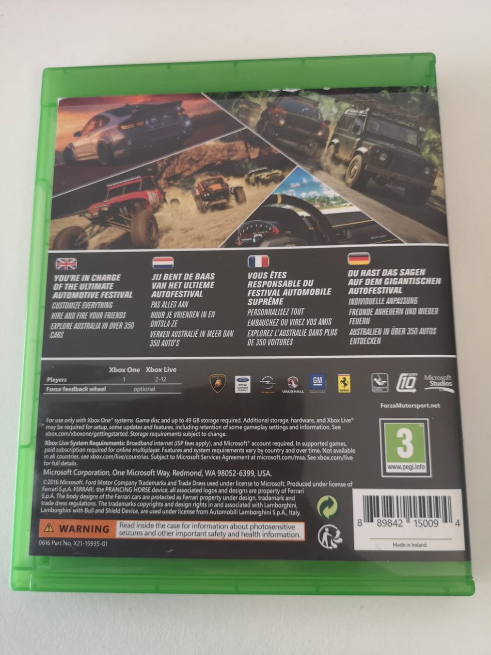 Microsoft Spiele: Forza Horizon 3 (XBOX ONE) – Gebraucht aus Herisau von  2