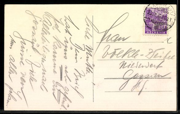 Cartoline postali: AK Kölliken, Haus mit Reetdach – Usato da Berlin venduto da bartko-reher 1