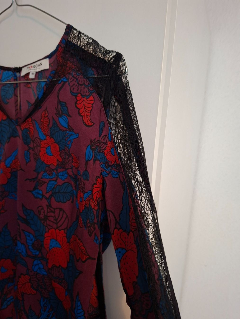 Morgan Vestiti: Morgan Kleid Blumenmuster Schwarz Spitze – Nuovo (secondo la descrizione) da Scherzingen venduto da sil_6yyx 1