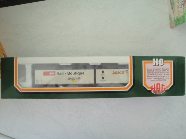 Wagon Ho Hag Transport De Marchandises NEUF - Wagon De Train Miniature Plastique Voie Standard