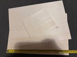 Holzplatte 30 cm x 21 cm x 0,3 cm
