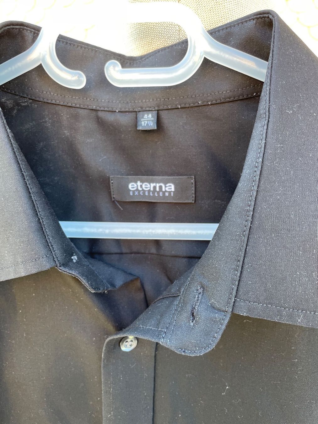Eterna Hemden: Schwarzes ETERNA Langarm Hemd Gr. 44 – Gebraucht aus Frasnacht von GracyStore 1