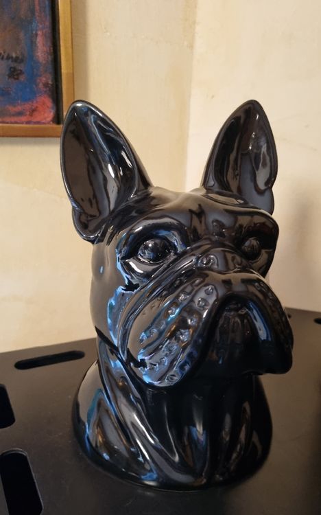 Bouledogue en Céramique Blanc | Objets Tendance