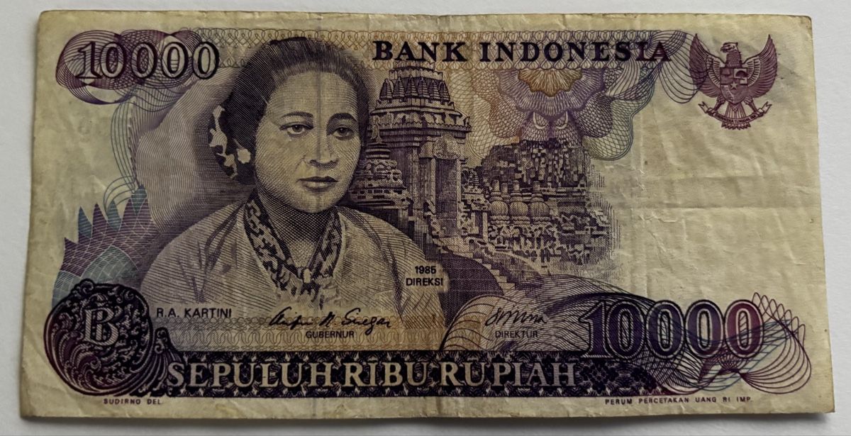 Banconote: Indonesien 10‘000 Rupiah 1985 – Usato da Algetshausen venduto da Carrhard