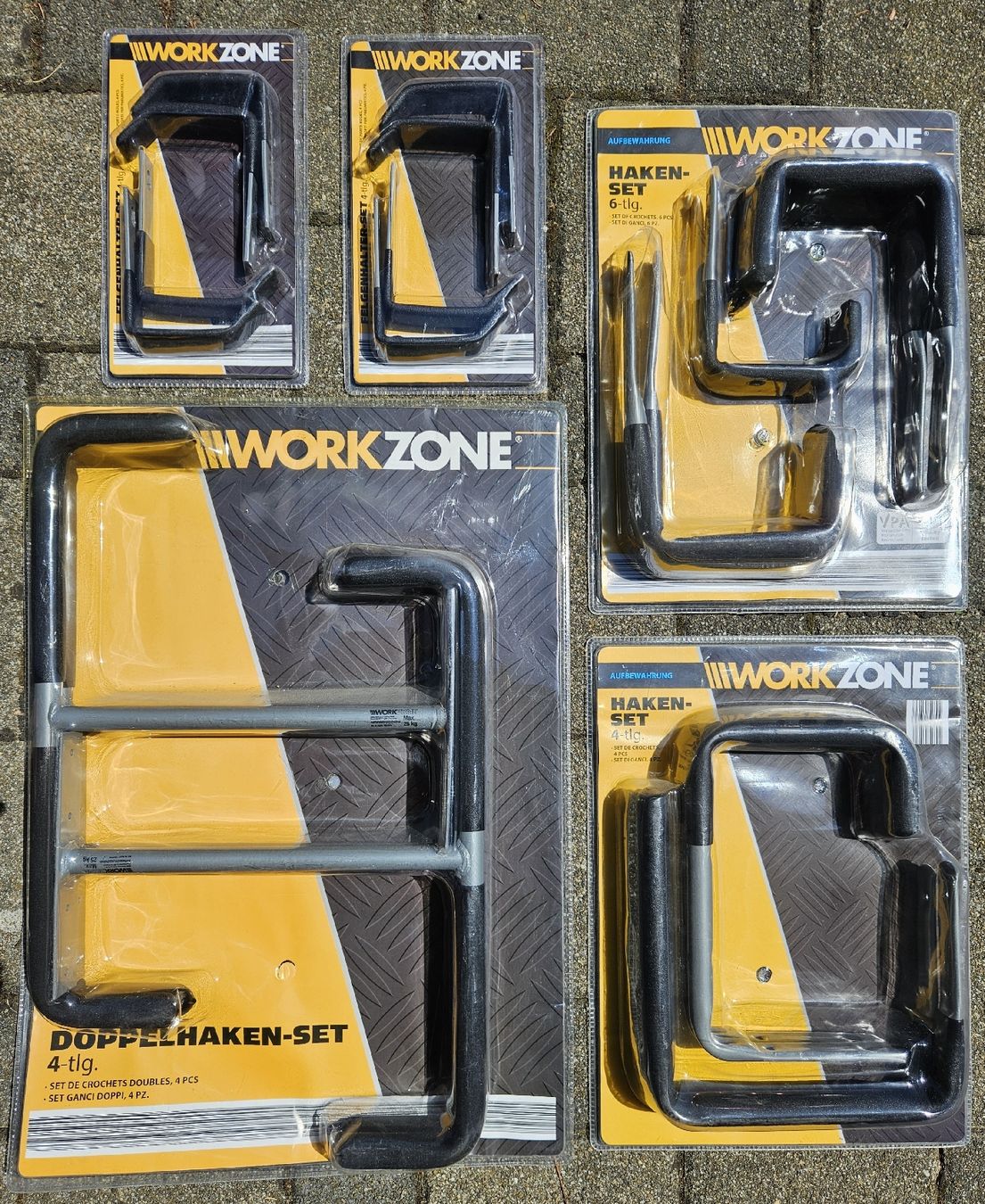 Eisenwaren: WORKZONE Haken 5 Set - Orginalverpackt Neu! – Neu und originalverpackt aus Ottikon b.Kemptthal von Jigsaw1