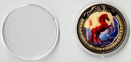 Pferd_Medaille 3_Gedenkmedaille in Schutzkapsel