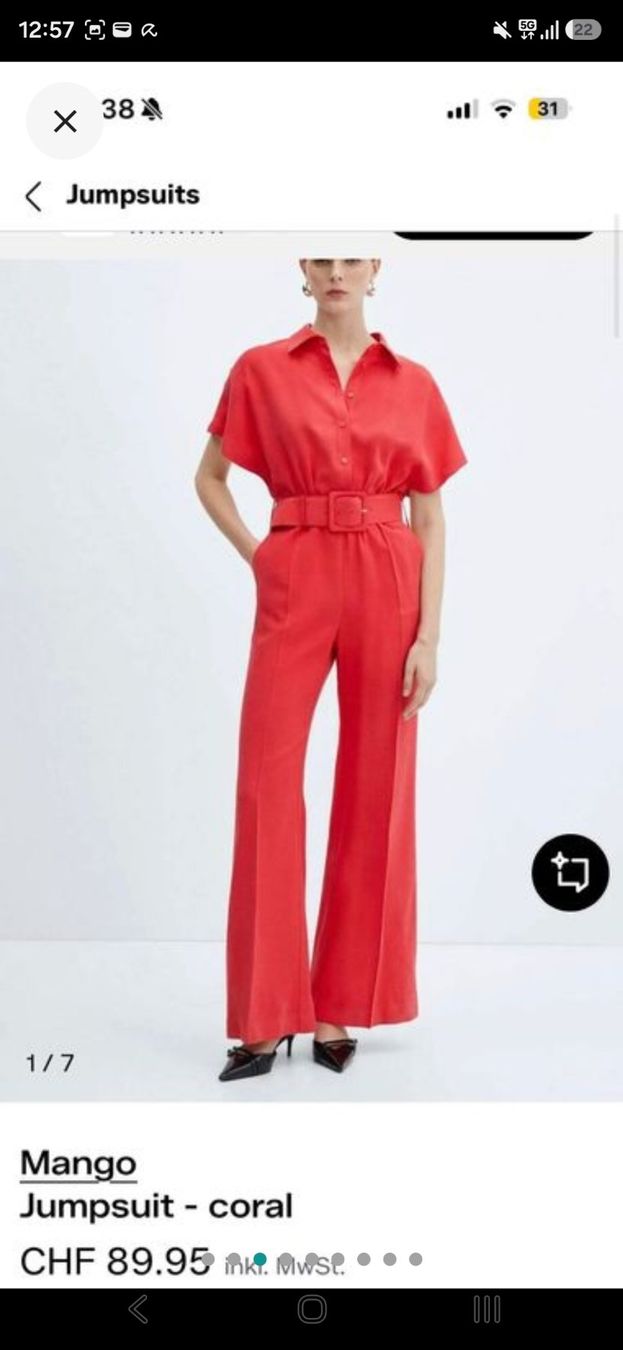 Mango Jumpsuits: Mango Jumpsuit coral size S - like new – Gebraucht aus Zürich von nara13 2