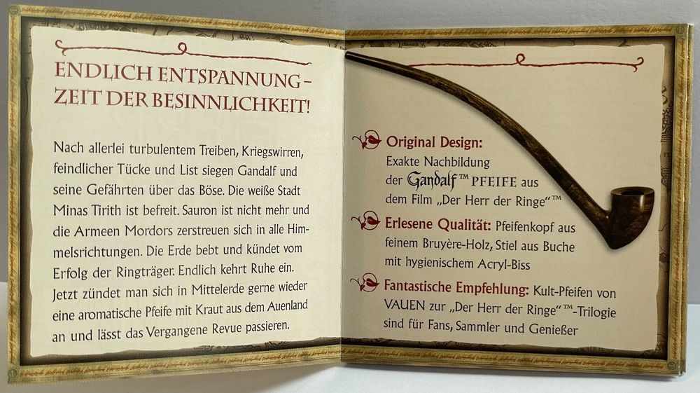 Gandalf Pfeife Original Herr der Ringe Vauen Pfeifen Kaufen auf Ricardo