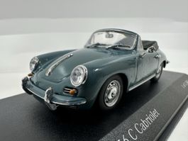 Porsche 356 C Cabriolet 1:43,limitiert, Acrylbox, MINICHAMPS