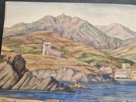 KÜNSTLER  ? UNLESERLICH  SIGNIERT AQUARELL AUF PAPIER