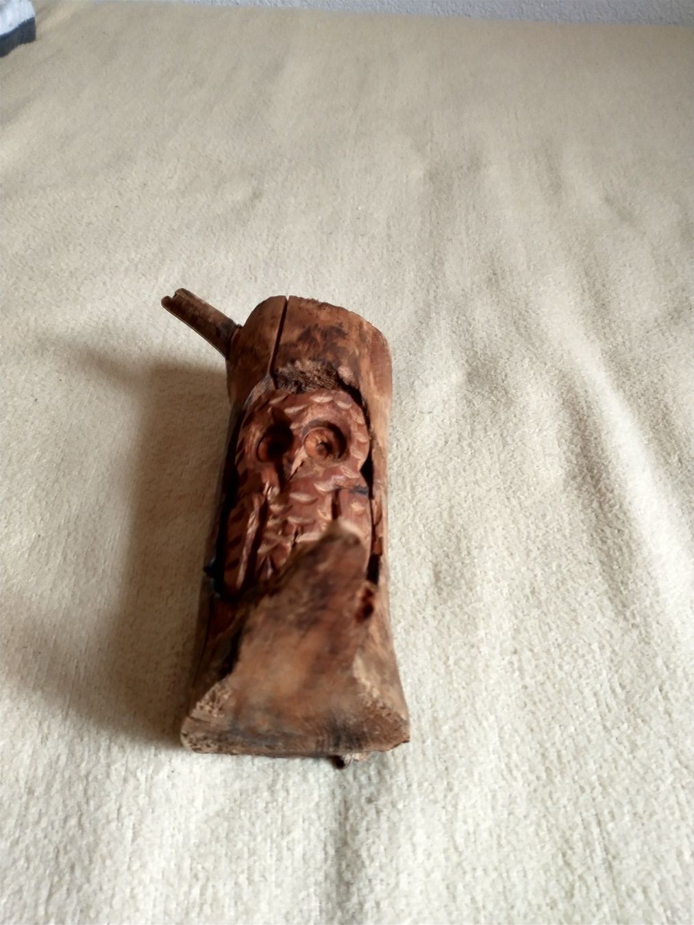 Sculture & Statue: Geschnitzte Eule aus Holz, Handarbeit,  vintage Top! – Usato da Löhningen venduto da Chimae67 5