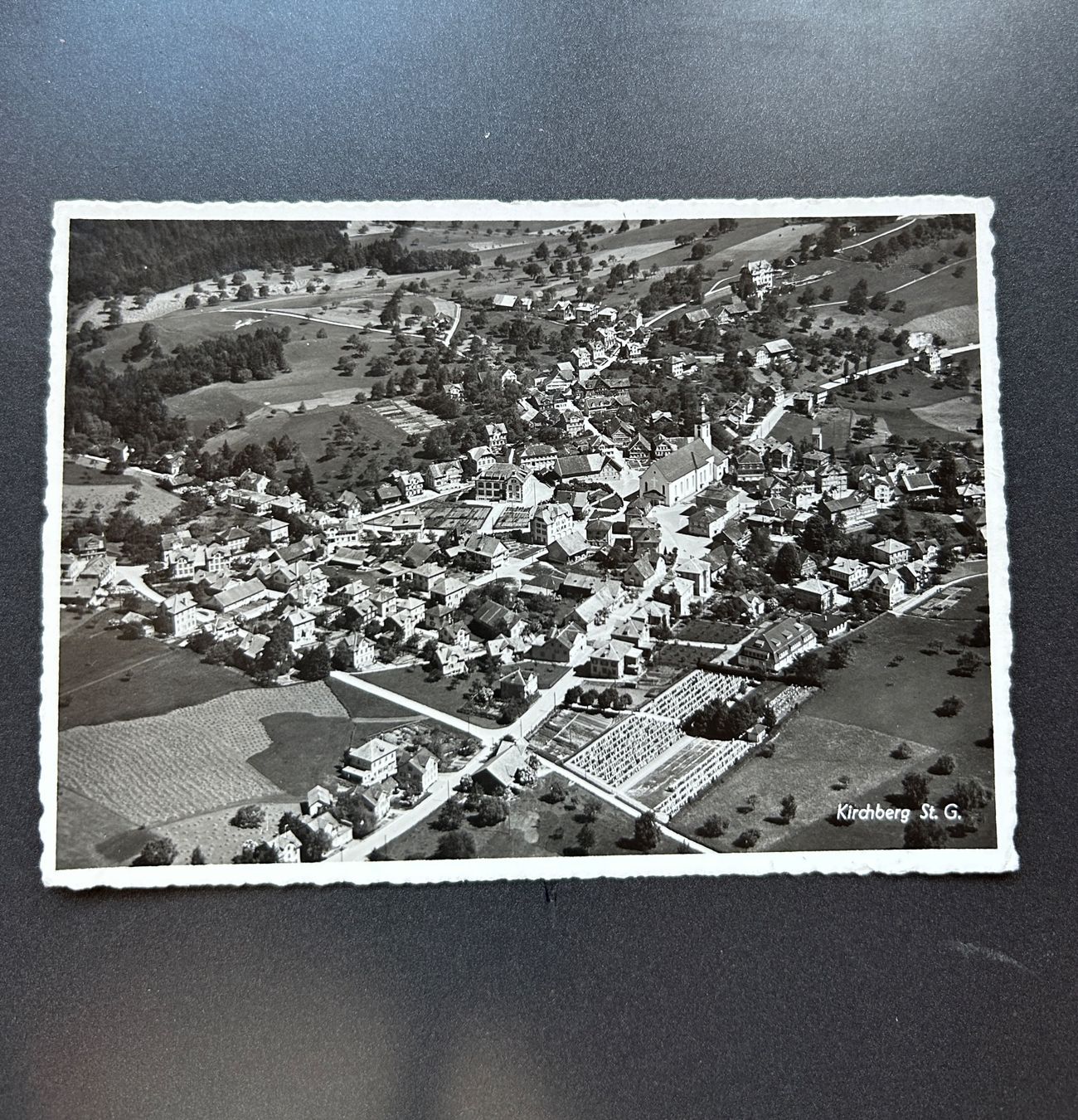 Ansichtskarten: Flieger Postkarte Kirchberg SG – Gebraucht aus Untervaz von buesmig
