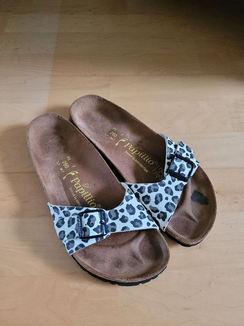 Damenschuhe: Papillio Sandalen Leopard, Gr 40  – Gebraucht aus Büren NW von nie_k6382