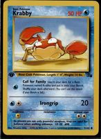 krabby 51/62 Fossil 1st Edition