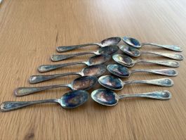 Set 12 cucchiaini in argento 800 peso totale 147 grammi