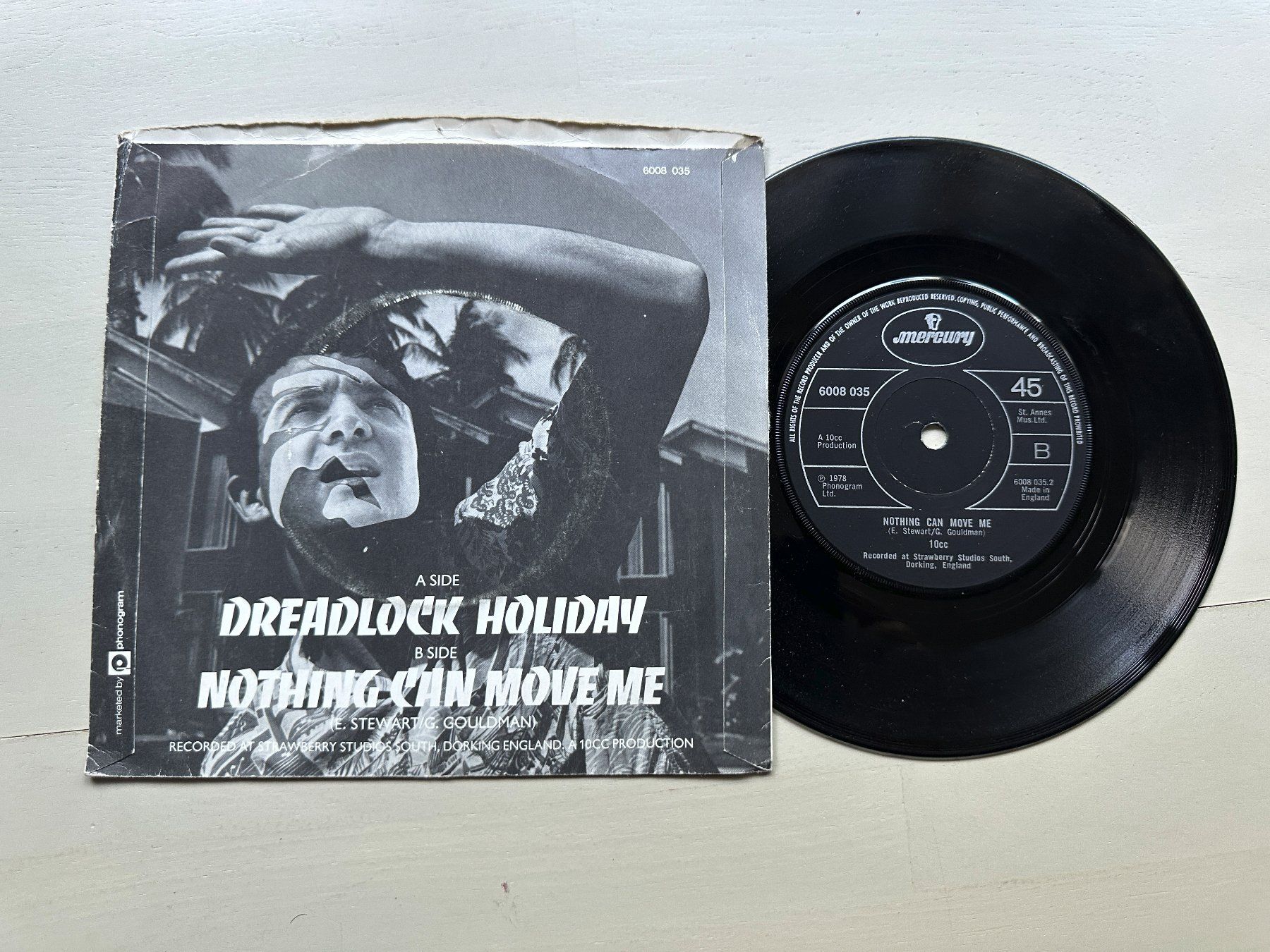 Dischi in vinile: 10 C.C. TENCC Kult Single Top Dreadlock holiday UK differnt – Usato da Basel venduto da Partridge 1