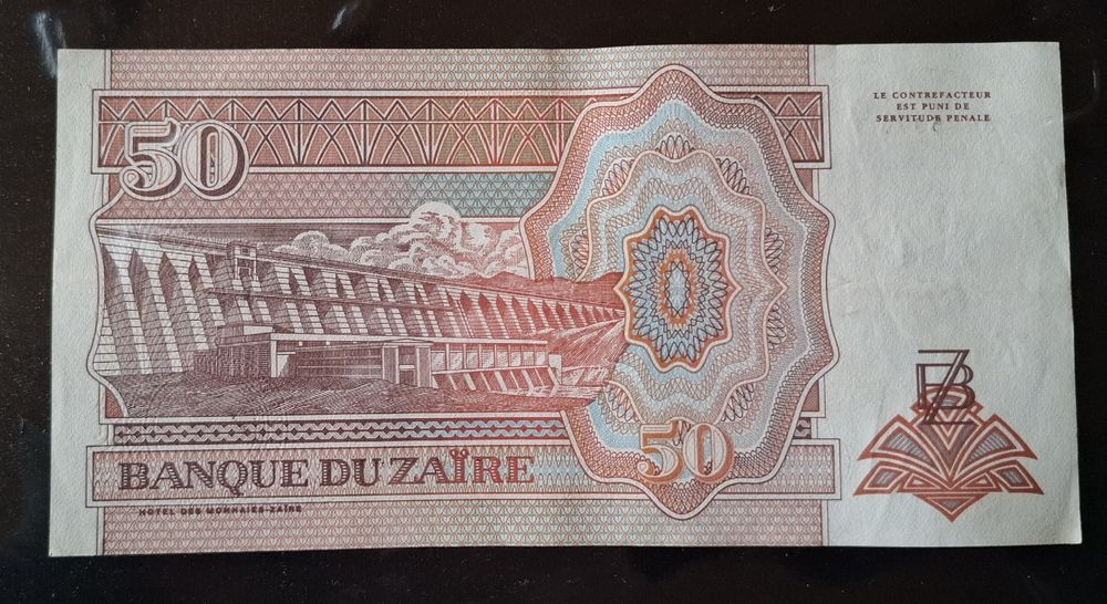 Billet 50 Nouveaux Zaïres 24-6-1993 Zaire 2