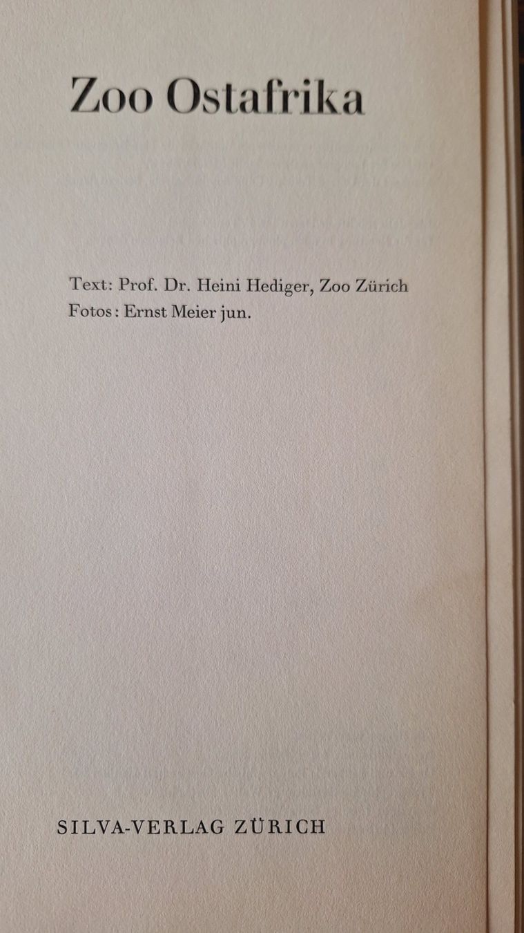 Libri: Zoo Ostafrika,  Silva Buch – Usato da Zürich venduto da t24_de 1