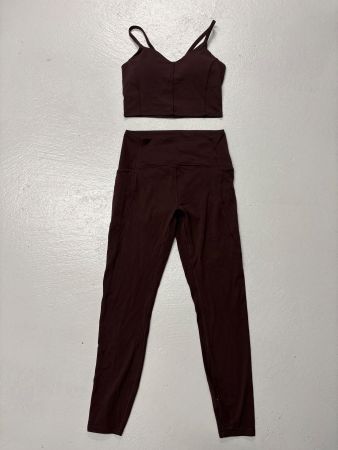 Neiwai Sportset Active Wear Bh Leggings braun