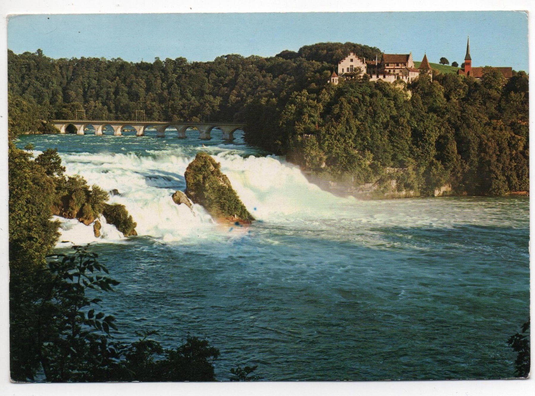 Ansichtskarten: SCHAFFHAUSEN Rheinfall – Gebraucht aus Jona von philajona