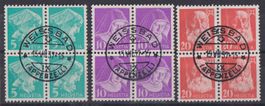 Portomarken 1943: 14-16 By 4erblocks - Kat. 180.--