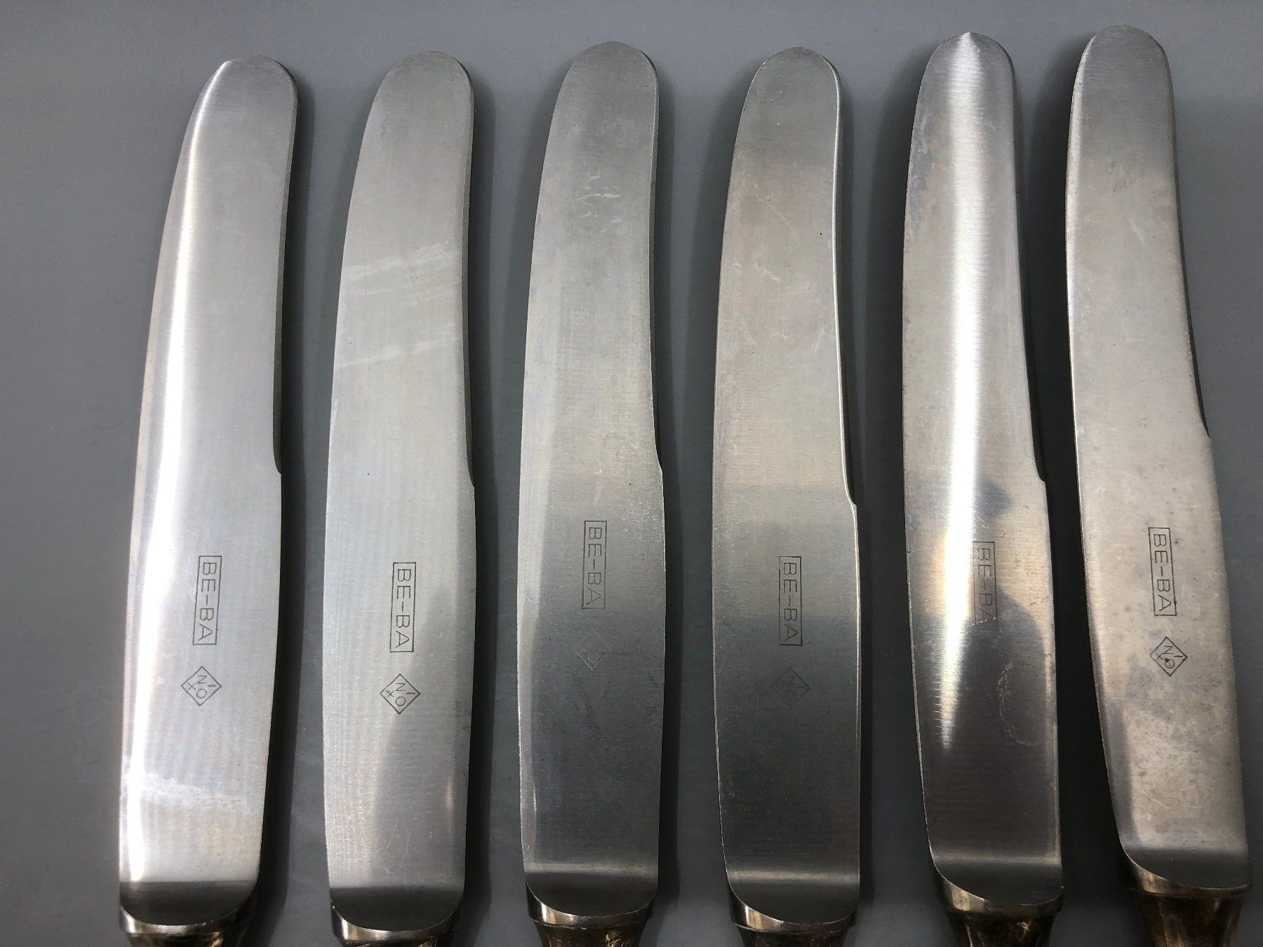Posate: 6 Tafelmesser versilbert BE-BA – Usato da Basel venduto da Tiabeanie 5