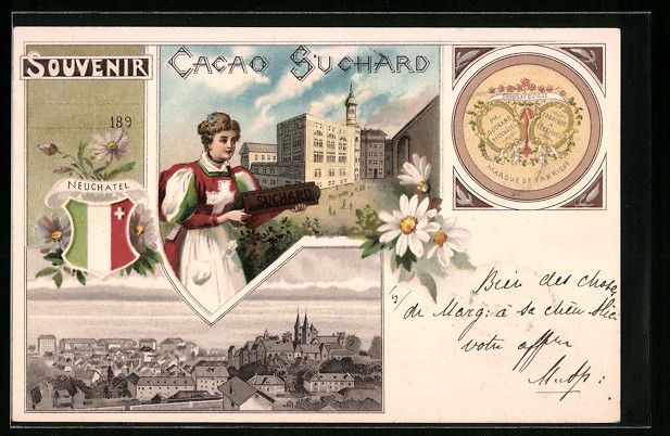 Cartes postales: Litho Neuchatel, Cacao Suchard, Marque d – D'occasion à Berlin par bartko-reher